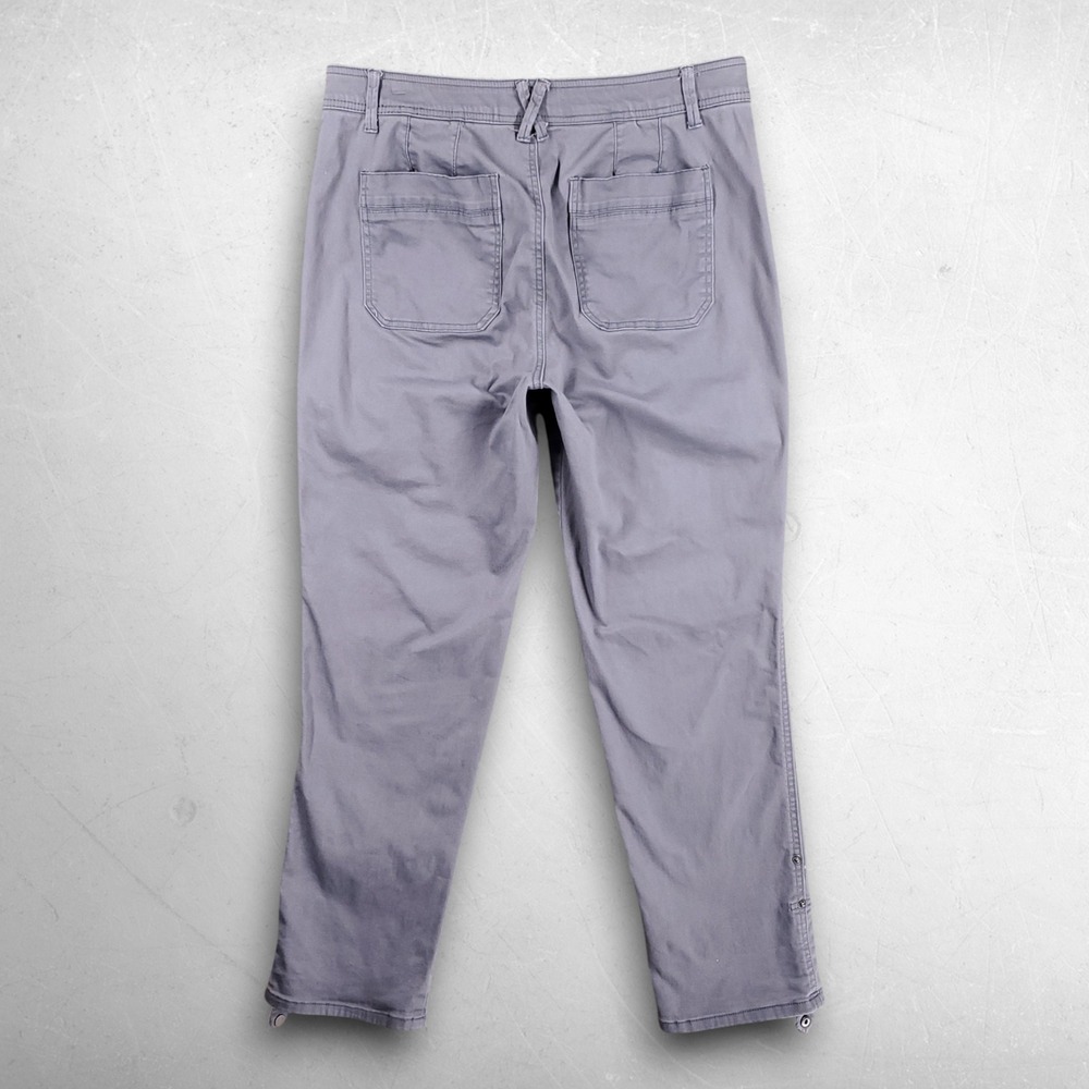 Democracy "Ab"solution Utility Cargo Pants Women 10 Gray Gorp Streetwear Tech - Picture 2 of 13